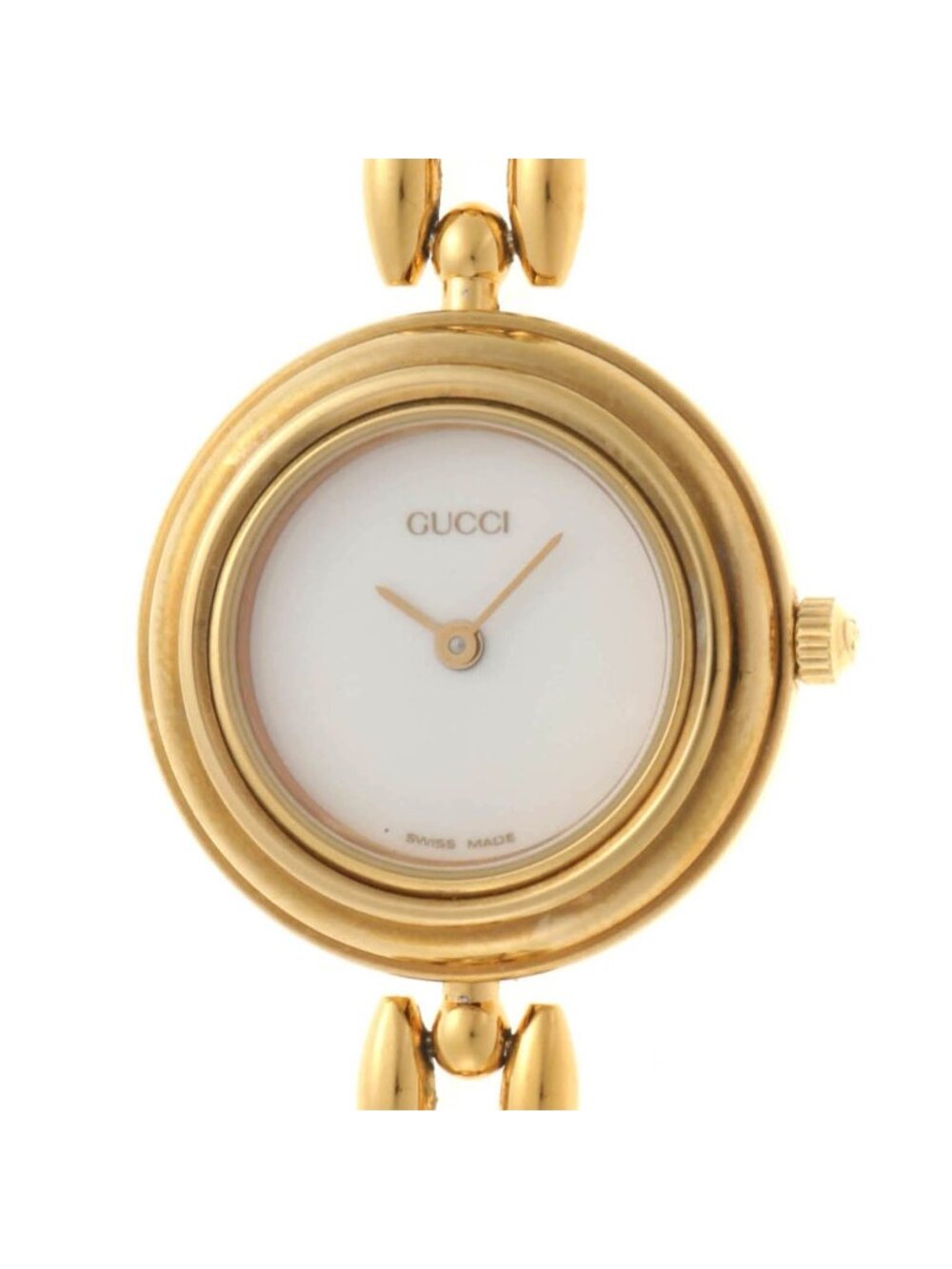 Gucci Change Bezel 11/12.2 Watch Stainless Steel White